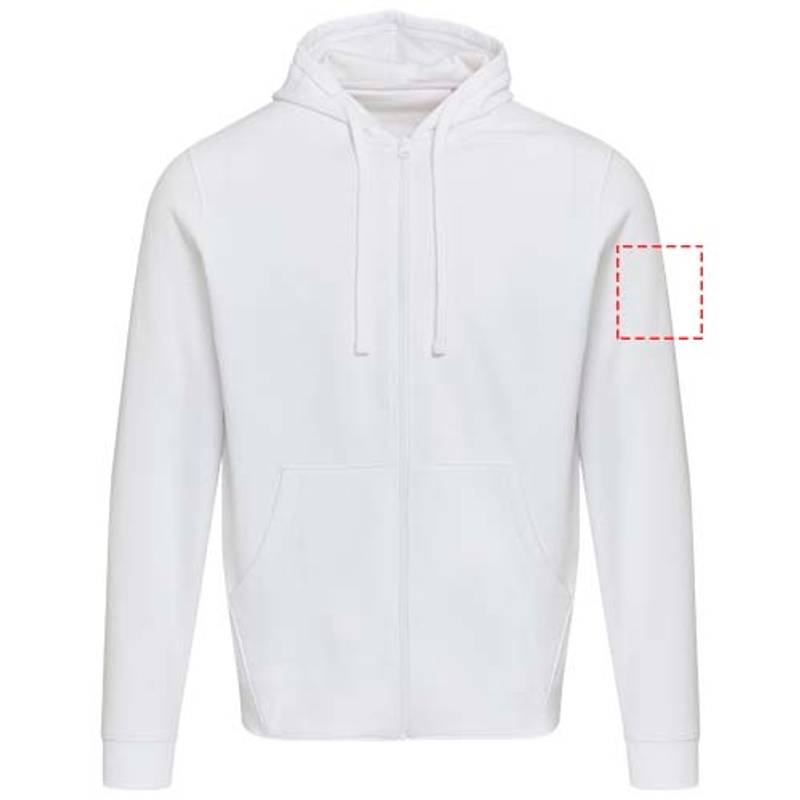 Jasper unisex mikina s kapucňou z org.recykl.mat. 280 g/m², biela XS Jasper unisex mikina s kapucňou z org.recykl.mat. 280 g/m², biela XS