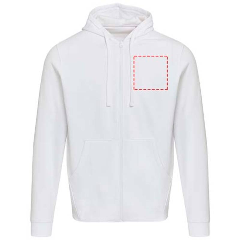 Jasper unisex mikina s kapucňou z org.recykl.mat. 280 g/m², biela XS Jasper unisex mikina s kapucňou z org.recykl.mat. 280 g/m², biela XS