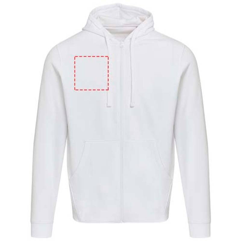 Jasper unisex mikina s kapucňou z org.recykl.mat. 280 g/m², biela XS Jasper unisex mikina s kapucňou z org.recykl.mat. 280 g/m², biela XS
