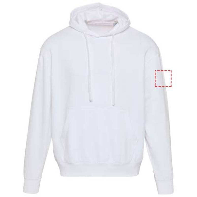 Boris unisex oversize mikina s kapucňou z org.materiálu 280 g/m2, biela XS Boris unisex oversize mikina s kapucňou z org.materiálu 280 g/m2, biela XS