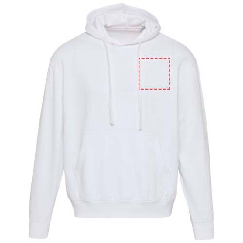 Boris unisex oversize mikina s kapucňou z org.materiálu 280 g/m2, biela XS Boris unisex oversize mikina s kapucňou z org.materiálu 280 g/m2, biela XS