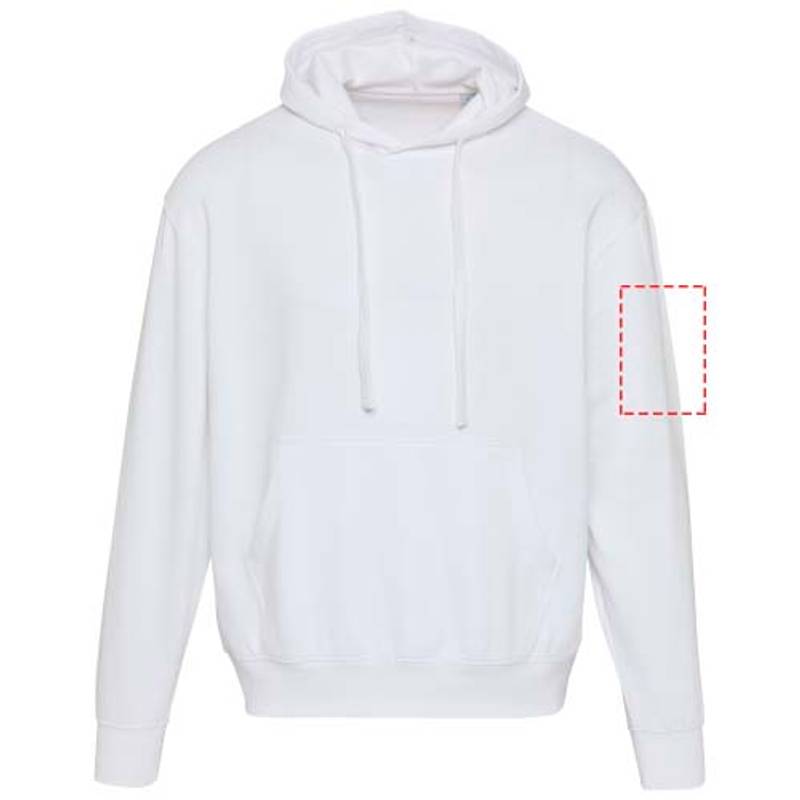 Boris unisex oversize mikina s kapucňou z org.materiálu 280 g/m2, biela XS Boris unisex oversize mikina s kapucňou z org.materiálu 280 g/m2, biela XS