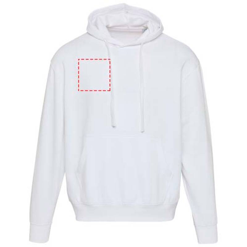 Boris unisex oversize mikina s kapucňou z org.materiálu 280 g/m2, biela XS Boris unisex oversize mikina s kapucňou z org.materiálu 280 g/m2, biela XS