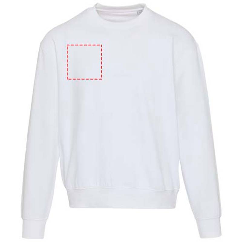 Boris unisex oversize sveter s okrúhlym výstrihom z org.materiálu 280 g/m2, biela XS Boris unisex oversize sveter s okrúhlym výstrihom z org.materiálu 280 g/m2, biela XS