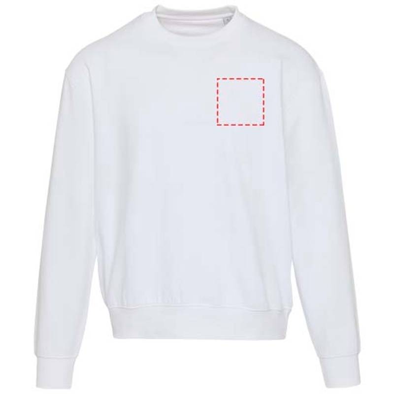 Boris unisex oversize sveter s okrúhlym výstrihom z org.materiálu 280 g/m2, biela XS Boris unisex oversize sveter s okrúhlym výstrihom z org.materiálu 280 g/m2, biela XS