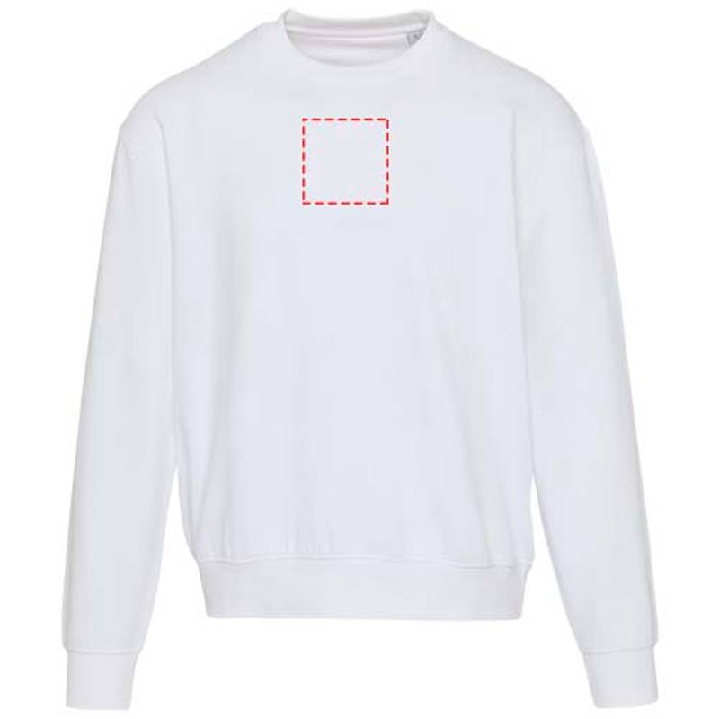 Boris unisex oversize sveter s okrúhlym výstrihom z org.materiálu 280 g/m2, biela XS Boris unisex oversize sveter s okrúhlym výstrihom z org.materiálu 280 g/m2, biela XS