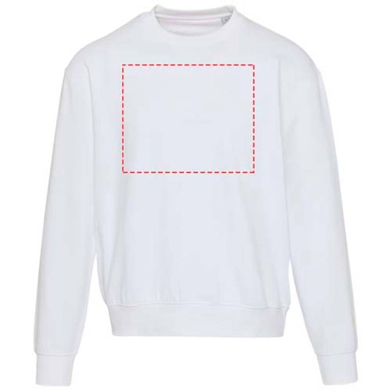 Boris unisex oversize sveter s okrúhlym výstrihom z org.materiálu 280 g/m2, biela XS Boris unisex oversize sveter s okrúhlym výstrihom z org.materiálu 280 g/m2, biela XS