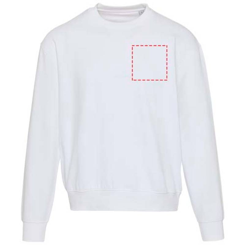 Boris unisex oversize sveter s okrúhlym výstrihom z org.materiálu 280 g/m2, biela XS Boris unisex oversize sveter s okrúhlym výstrihom z org.materiálu 280 g/m2, biela XS