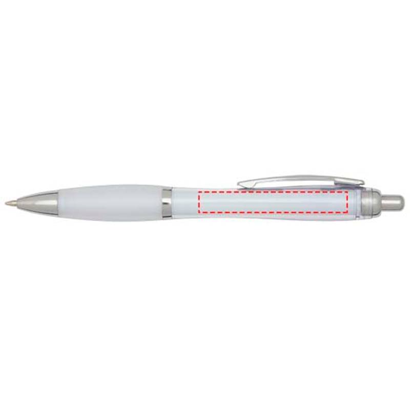 Nash guľôčkové pero z recykl.plastu, čierny atrament, transparentná Nash guľôčkové pero z recykl.plastu, čierny atrament, transparentná