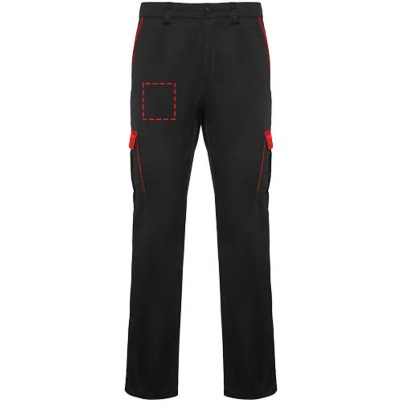 Trooper pracovné nohavice 250 g/m2, čierna - červená 38 Trooper pracovné nohavice 250 g/m2, čierna - červená 38