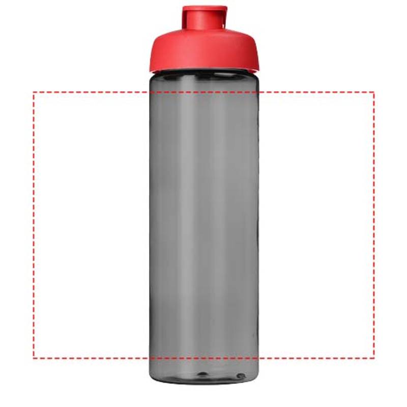 Sportovní lahev H2O Active® Eco Vibe 850 ml s odklápěcím víčkem, černá Coal - červená Sportovní lahev H2O Active® Eco Vibe 850 ml s odklápěcím víčkem, černá Coal - červená