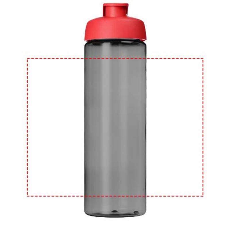 Sportovní lahev H2O Active® Eco Vibe 850 ml s odklápěcím víčkem, černá Coal - červená Sportovní lahev H2O Active® Eco Vibe 850 ml s odklápěcím víčkem, černá Coal - červená