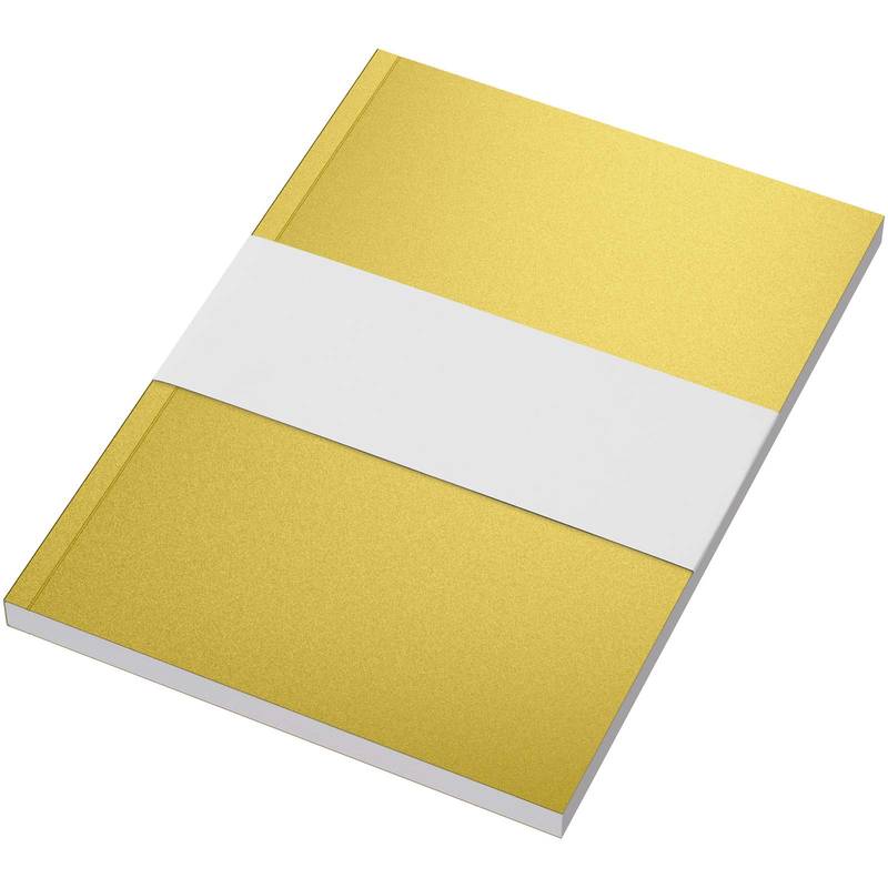 Zápisník Novella Austen A5 s měkkými deskami – 100 listů, žlutá Gold 100 stran Zápisník Novella Austen A5 s měkkými deskami – 100 listů, žlutá Gold 100 stran