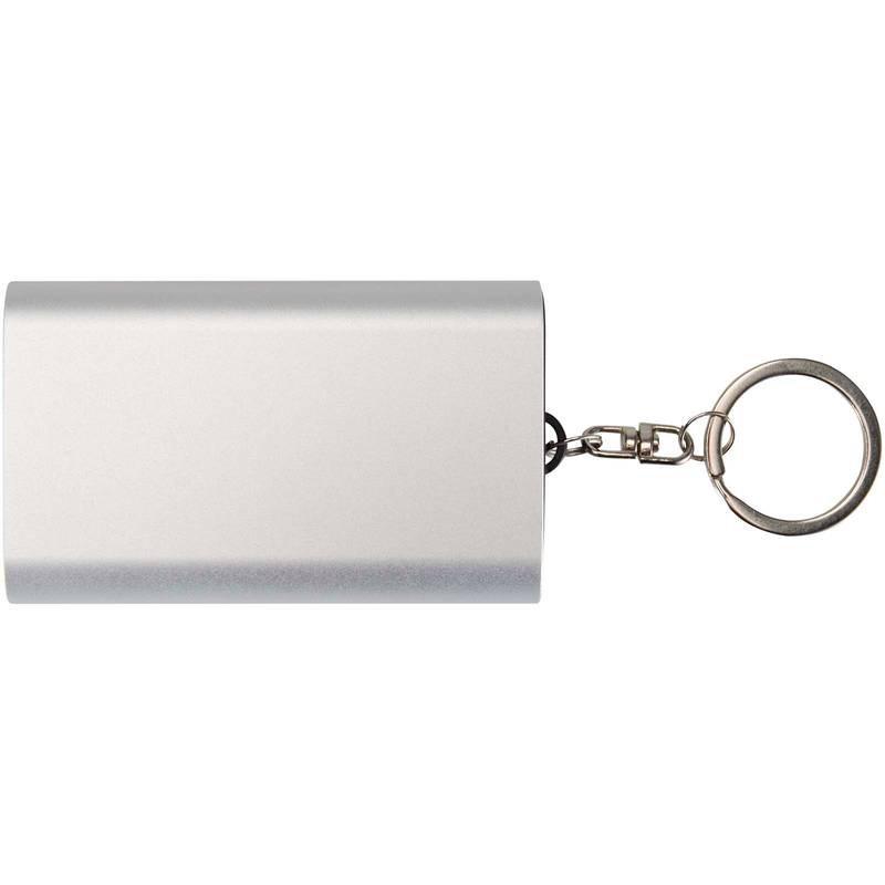 Arcturus powerbanka z recykl. hliníku s kapacitou 2000 mAh a klíčenkou, šedá Silver Arcturus powerbanka z recykl. hliníku s kapacitou 2000 mAh a klíčenkou, šedá Silver