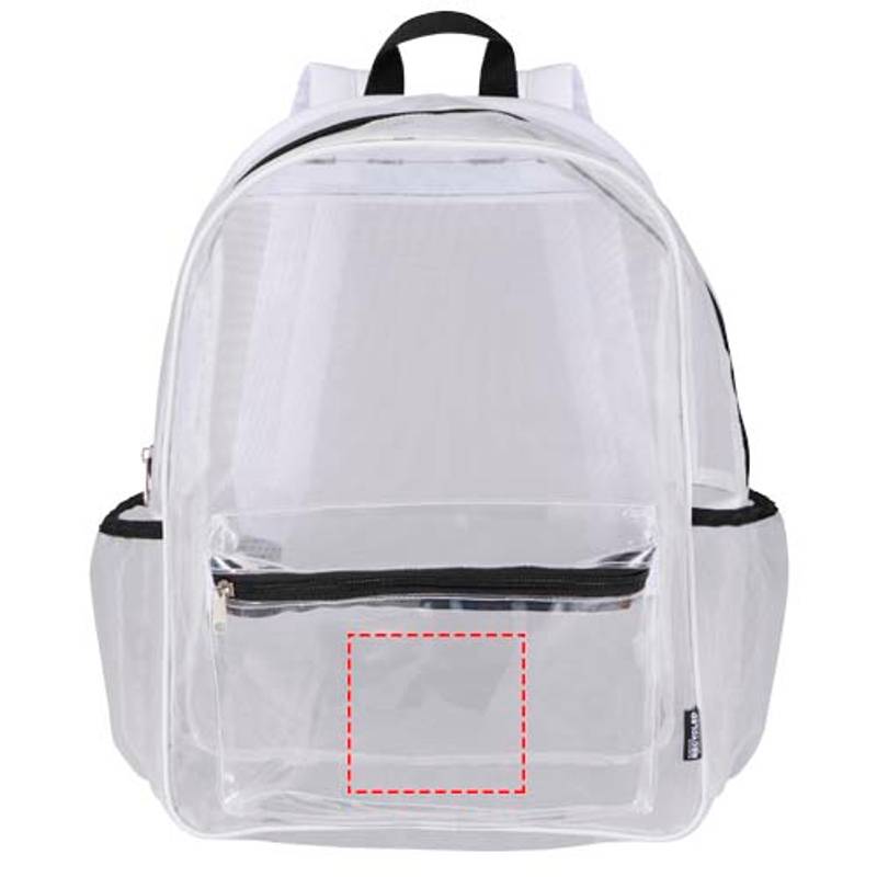 Mesh batoh z GRS recykl. materiálu, 18 l, bílá Mesh batoh z GRS recykl. materiálu, 18 l, bílá