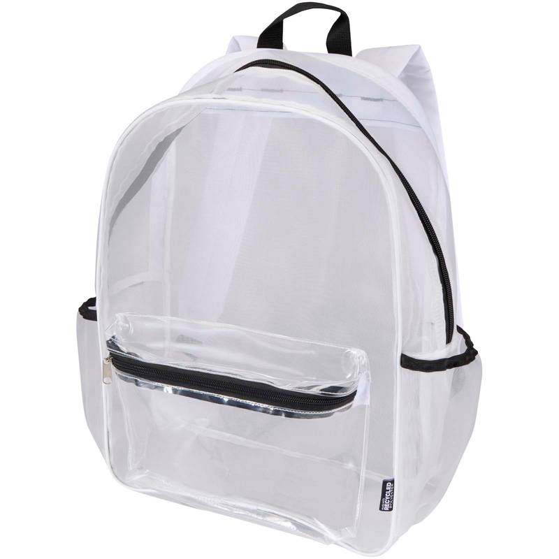 Mesh batoh z GRS recykl. materiálu, 18 l, bílá Mesh batoh z GRS recykl. materiálu, 18 l, bílá