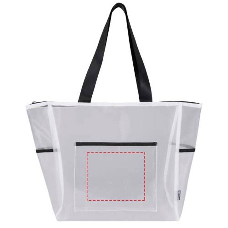 Mesh nákupní taška z GRS recykl. materiálu, 23 l, bílá Mesh nákupní taška z GRS recykl. materiálu, 23 l, bílá
