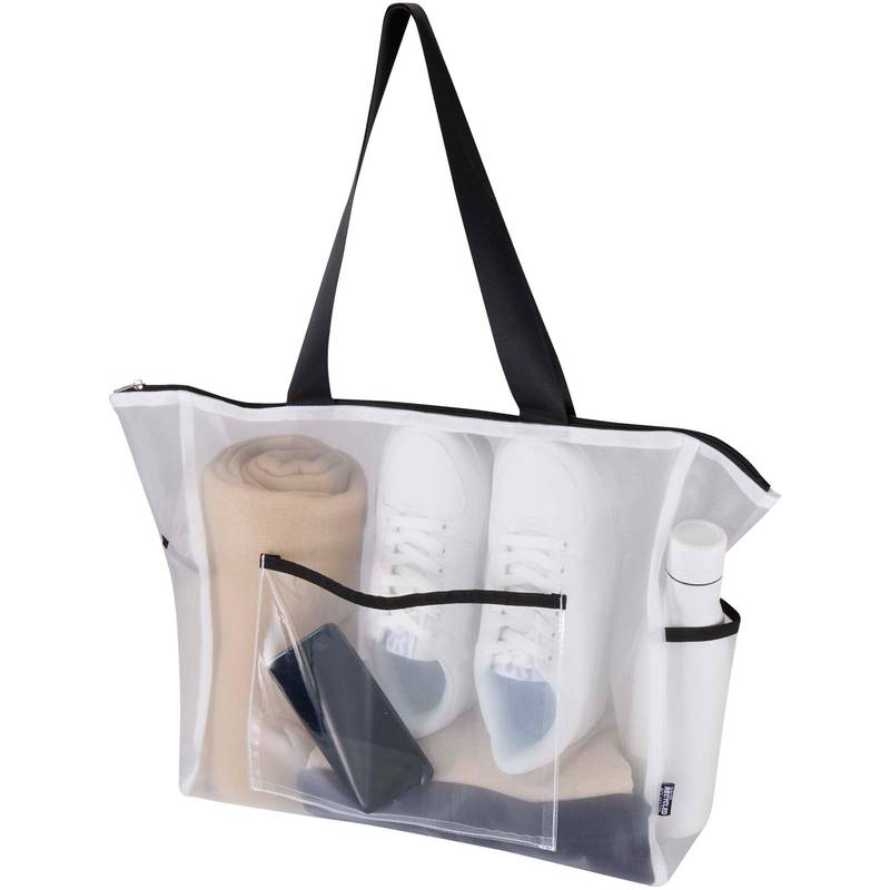 Mesh nákupní taška z GRS recykl. materiálu, 23 l, bílá Mesh nákupní taška z GRS recykl. materiálu, 23 l, bílá