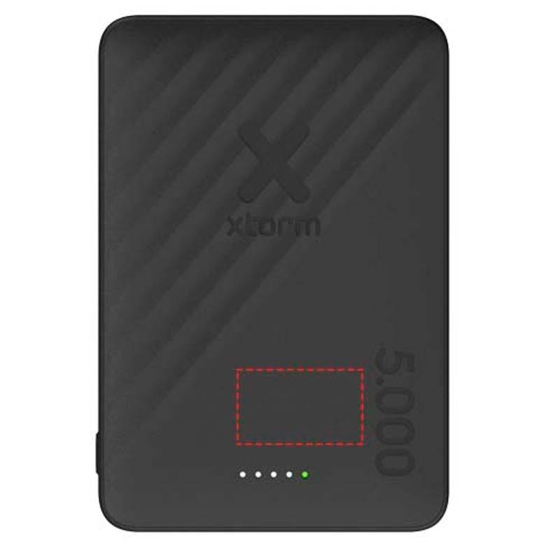 Xtorm Go2 15W bezdrátová powerbanka s kapacitou 5 000 mAh, černá Xtorm Go2 15W bezdrátová powerbanka s kapacitou 5 000 mAh, černá