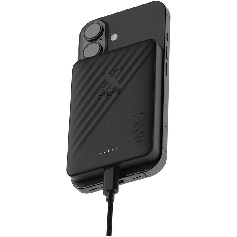Xtorm Go2 15W bezdrátová powerbanka s kapacitou 5 000 mAh, černá Xtorm Go2 15W bezdrátová powerbanka s kapacitou 5 000 mAh, černá