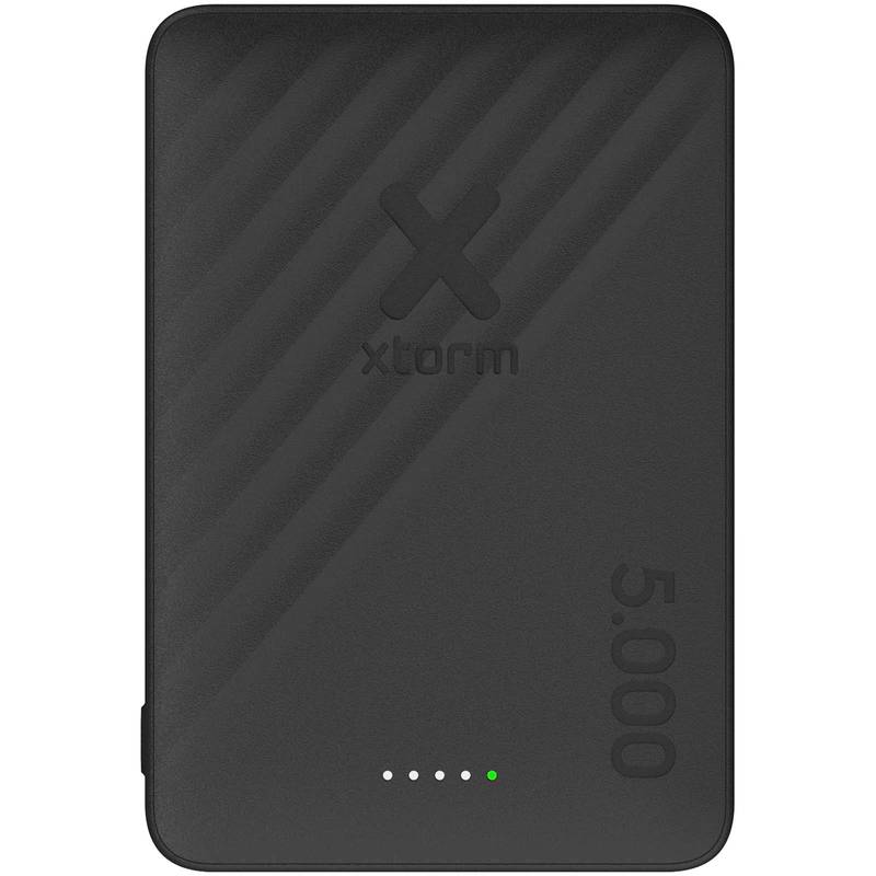 Xtorm Go2 15W bezdrátová powerbanka s kapacitou 5 000 mAh, černá Xtorm Go2 15W bezdrátová powerbanka s kapacitou 5 000 mAh, černá