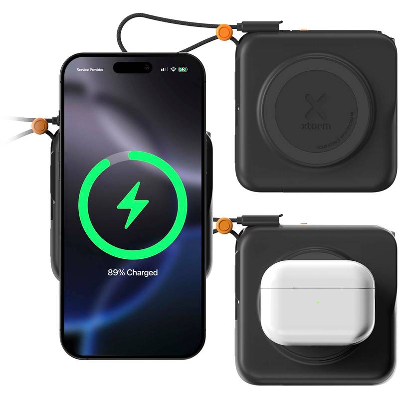 Xtorm TravelPro 30W cestovní nabíječka 3 v 1 s kapacitou 10 000 mAh, černá Xtorm TravelPro 30W cestovní nabíječka 3 v 1 s kapacitou 10 000 mAh, černá