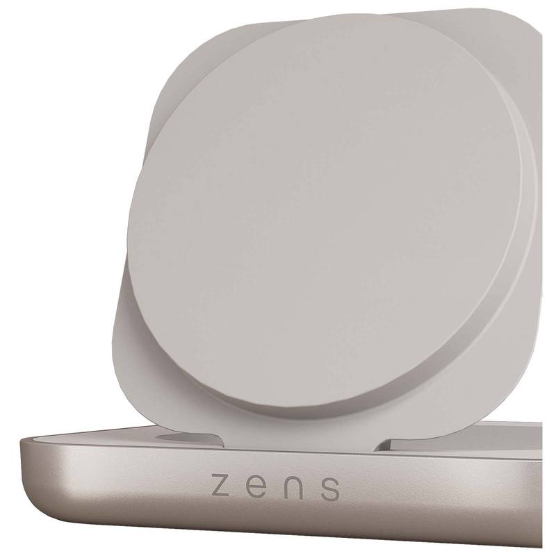 Zens 15W magnetická nabíječka na noční stolek, bílá Zens 15W magnetická nabíječka na noční stolek, bílá