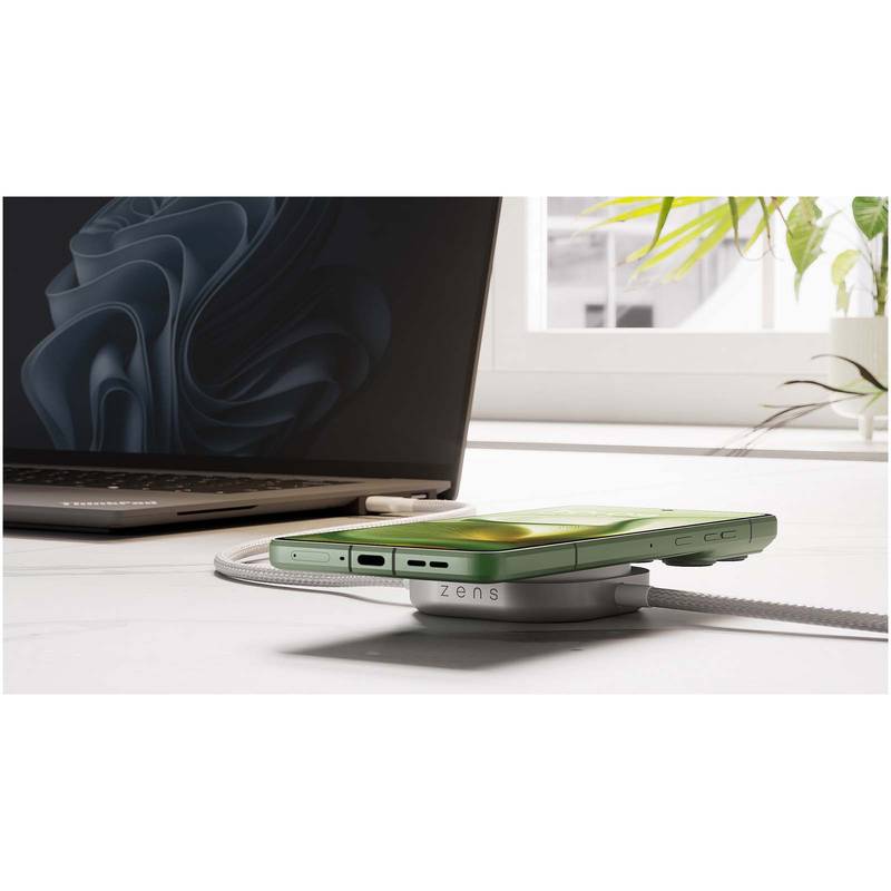 Zens Pro 2 240W nabíjecí kabel 2 v 1 s USB-C, bílá Zens Pro 2 240W nabíjecí kabel 2 v 1 s USB-C, bílá