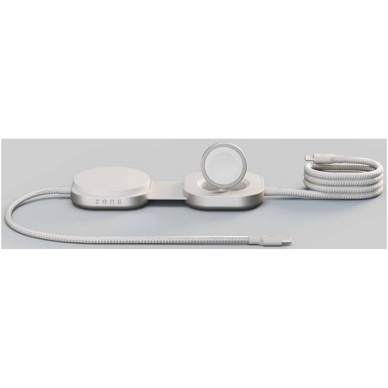 Zens Pro 3 140W nabíjecí kabel 3 v 1 s USB-C, bílá Zens Pro 3 140W nabíjecí kabel 3 v 1 s USB-C, bílá