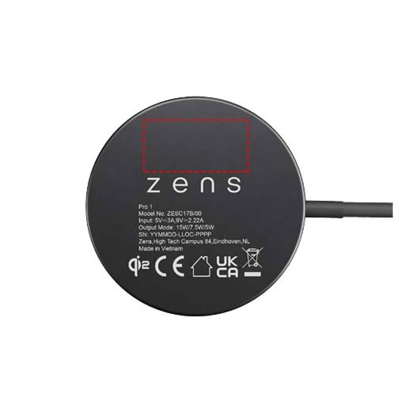 Zens Pro 1 15W bezdrátová nabíječka, černá Zens Pro 1 15W bezdrátová nabíječka, černá