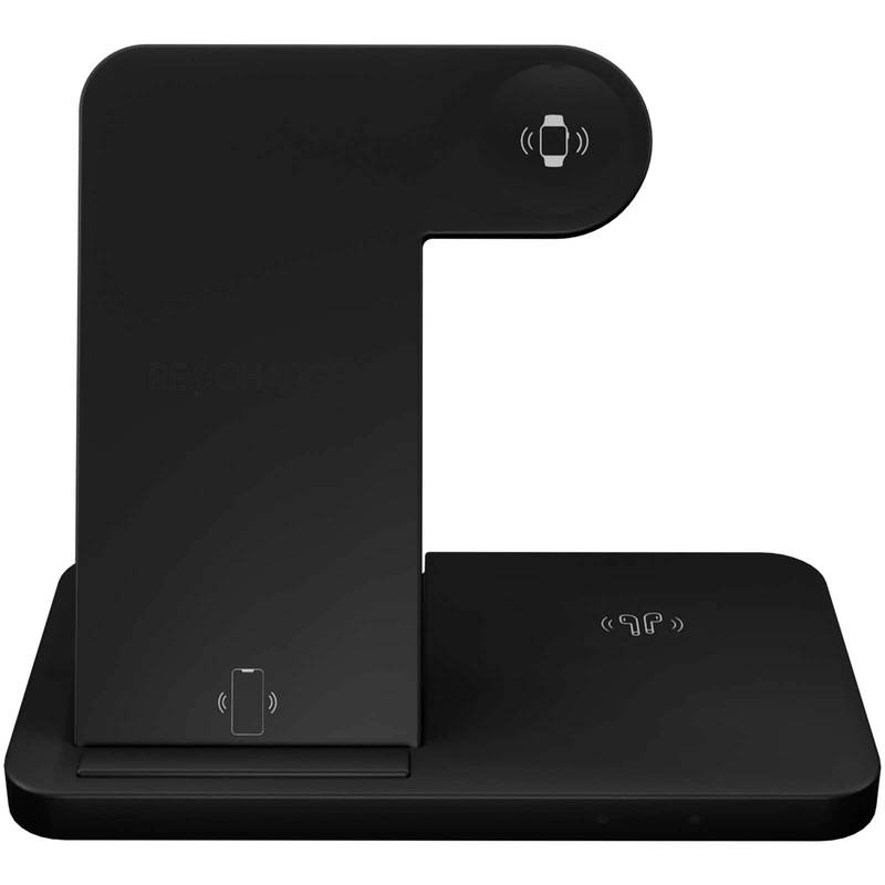 SCX.design W28 Bezdrátová nabíjecí základna 3 v 1 se stojanem na telefon, černá SCX.design W28 Bezdrátová nabíjecí základna 3 v 1 se stojanem na telefon, černá