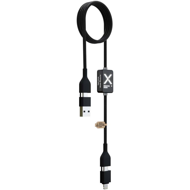 SCX.design C32 60 W nabíjecí kabel s přepínačem a podsvíceným logem, černá SCX.design C32 60 W nabíjecí kabel s přepínačem a podsvíceným logem, černá