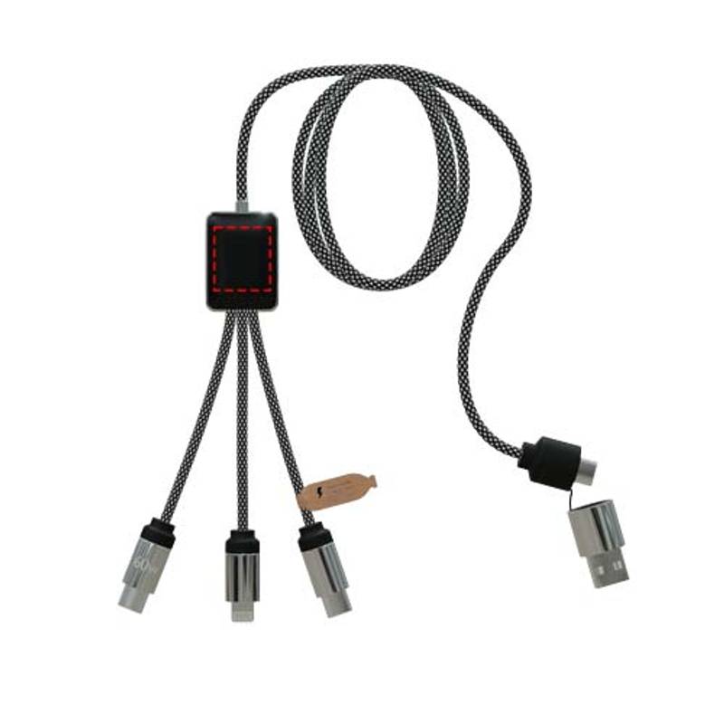 SCX.design C33 60 W nabíjecí kabel typu C s podsvíceným logem, černá Brindle SCX.design C33 60 W nabíjecí kabel typu C s podsvíceným logem, černá Brindle