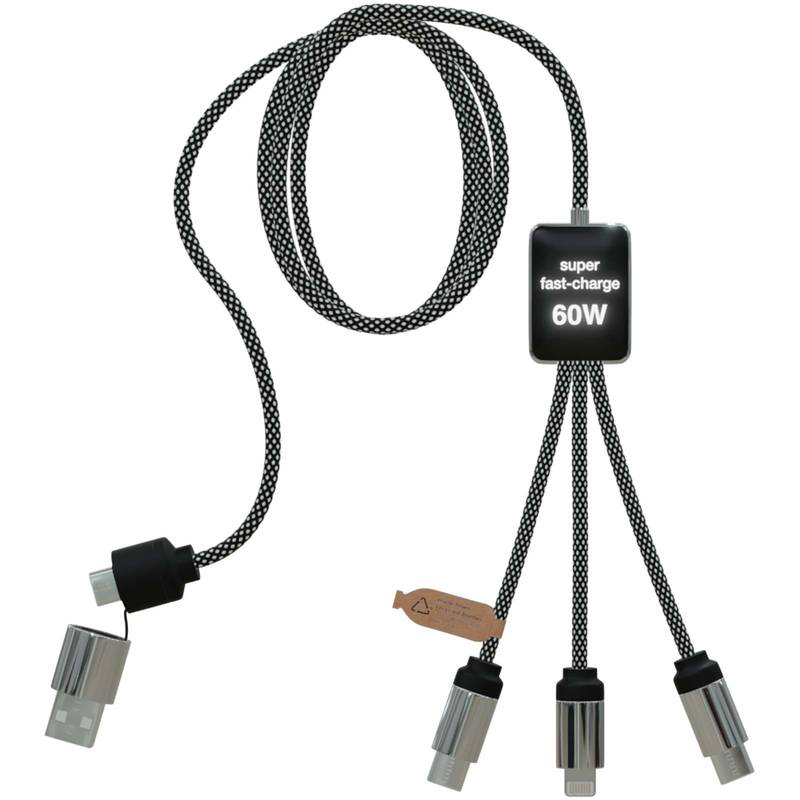 SCX.design C33 60 W nabíjecí kabel typu C s podsvíceným logem, černá Brindle SCX.design C33 60 W nabíjecí kabel typu C s podsvíceným logem, černá Brindle