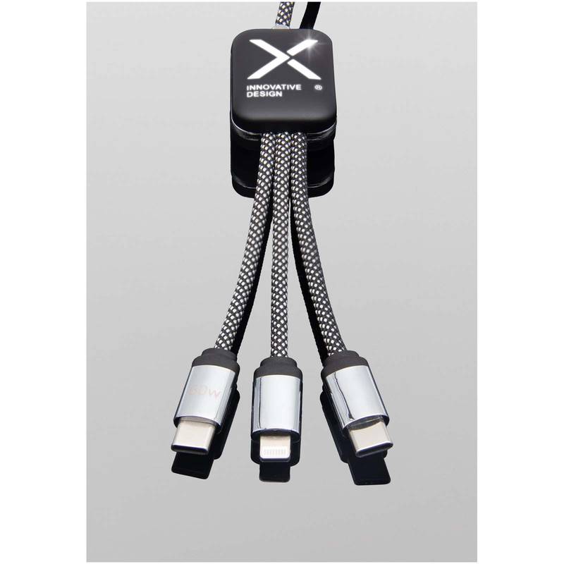 SCX.design C33 60 W nabíjecí kabel typu C s podsvíceným logem, černá Brindle SCX.design C33 60 W nabíjecí kabel typu C s podsvíceným logem, černá Brindle