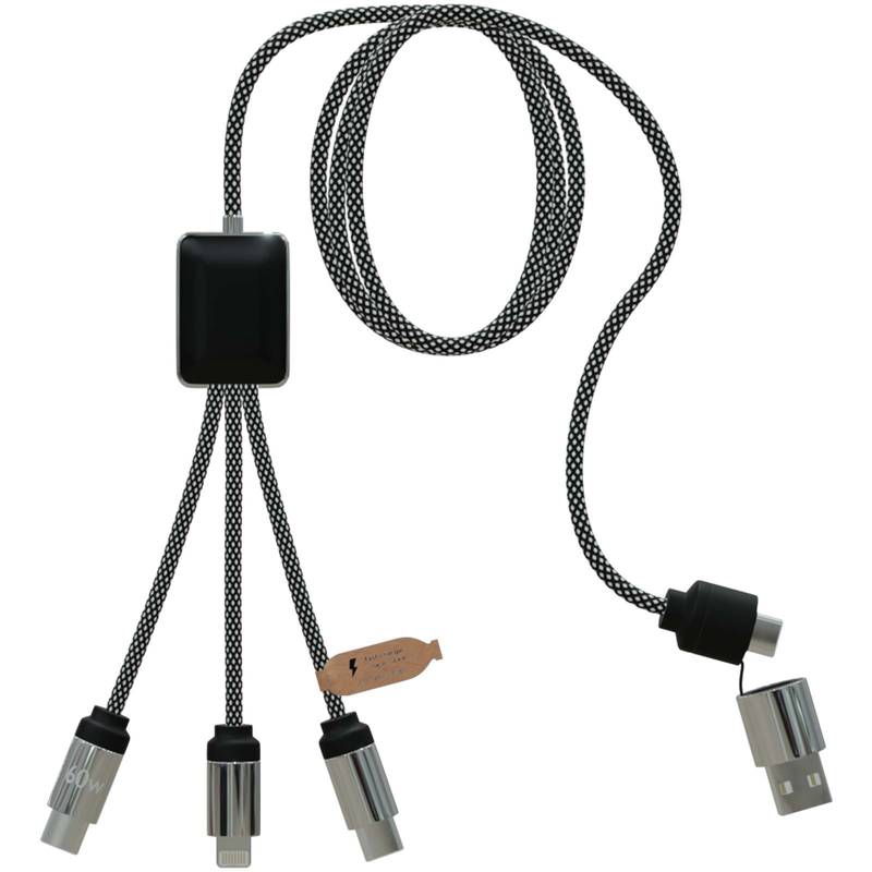 SCX.design C33 60 W nabíjecí kabel typu C s podsvíceným logem, černá Brindle SCX.design C33 60 W nabíjecí kabel typu C s podsvíceným logem, černá Brindle