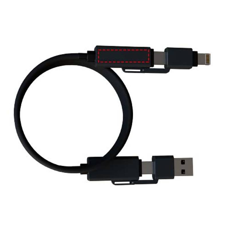 SCX.design C59 100 W magnetický silikonový nabíjecí kabel, černá SCX.design C59 100 W magnetický silikonový nabíjecí kabel, černá