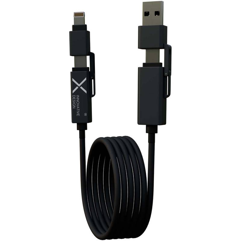 SCX.design C59 100 W magnetický silikonový nabíjecí kabel, černá SCX.design C59 100 W magnetický silikonový nabíjecí kabel, černá