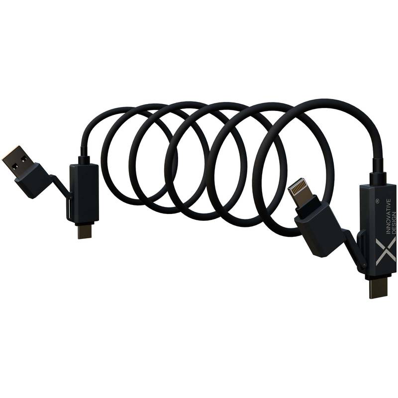 SCX.design C59 100 W magnetický silikonový nabíjecí kabel, černá SCX.design C59 100 W magnetický silikonový nabíjecí kabel, černá