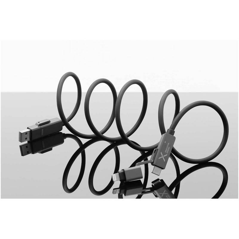 SCX.design C59 100 W magnetický silikonový nabíjecí kabel, černá SCX.design C59 100 W magnetický silikonový nabíjecí kabel, černá