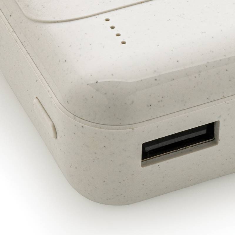 Powerbanka 10 000 mAh z RCS recyklovaného plastu, biela Powerbanka 10 000 mAh z RCS recyklovaného plastu, biela