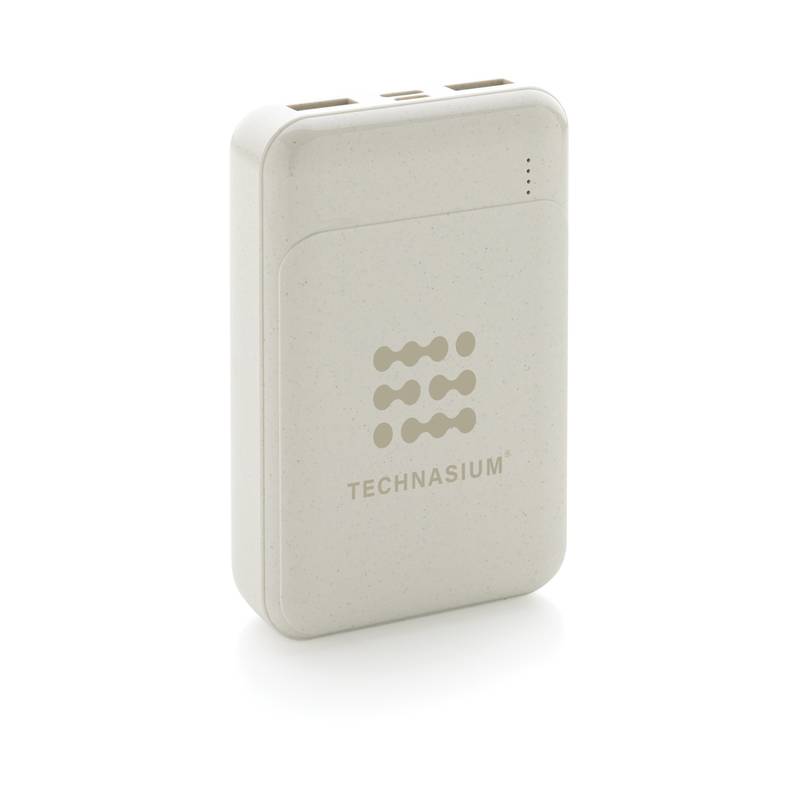 Powerbanka 10 000 mAh z RCS recyklovaného plastu, biela Powerbanka 10 000 mAh z RCS recyklovaného plastu, biela