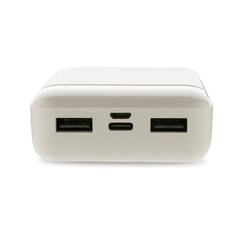 Powerbanka 10 000 mAh z RCS recyklovaného plastu, biela Powerbanka 10 000 mAh z RCS recyklovaného plastu, biela