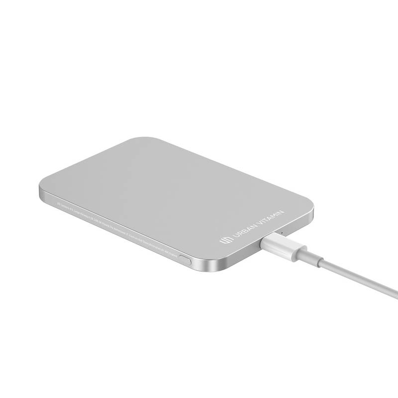 Powerbanka 3000mAh Urban Vitamin Burbank, sivá strieborná Powerbanka 3000mAh Urban Vitamin Burbank, sivá strieborná