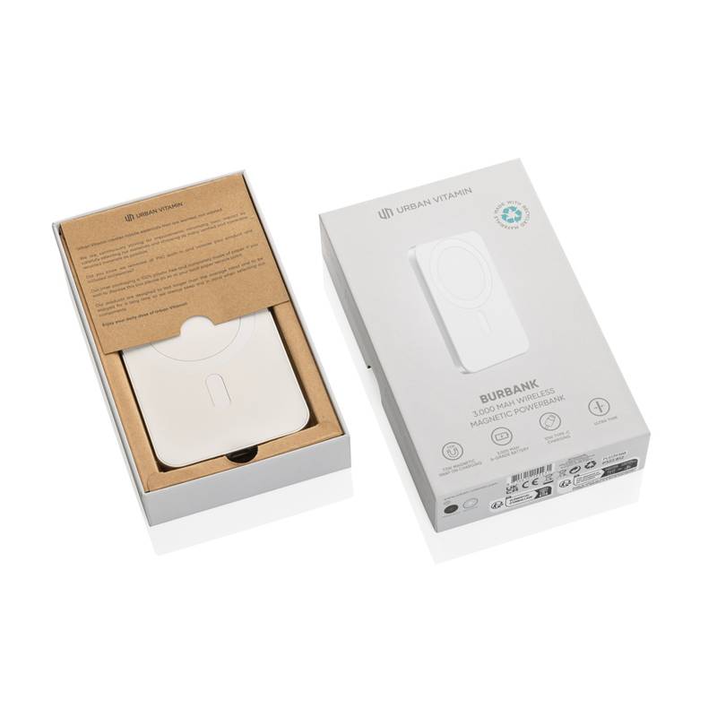 Powerbanka 3000mAh Urban Vitamin Burbank, sivá strieborná Powerbanka 3000mAh Urban Vitamin Burbank, sivá strieborná