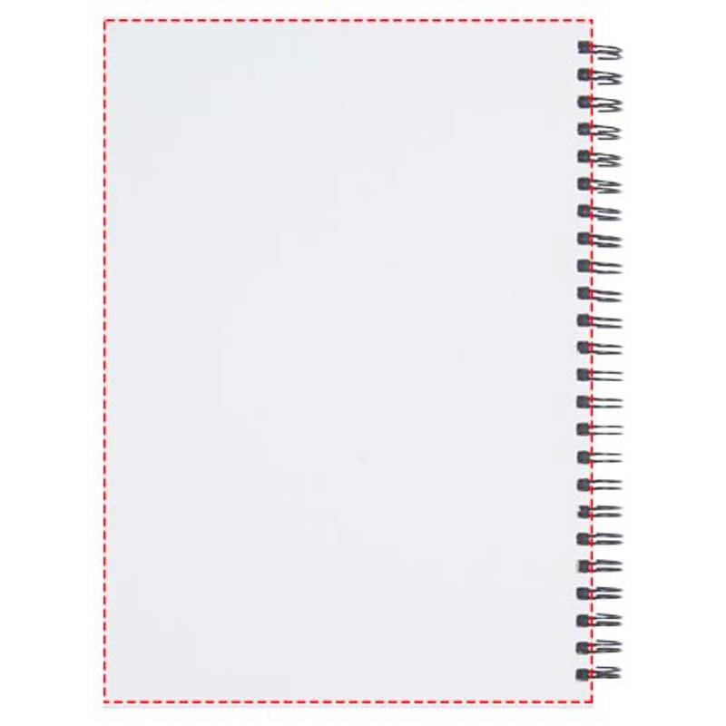 Nedatovaný deník formátu A5 s pevným obalem Desk-Mate®, bílá - černá Nedatovaný deník formátu A5 s pevným obalem Desk-Mate®, bílá - černá