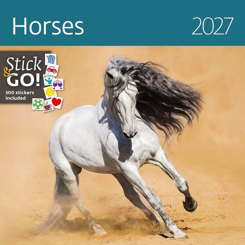 Kalendář Horses, 2027 Kalendář Horses, 2027