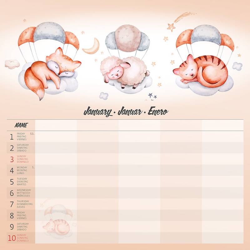 Kalendár Family Planner Kalendár Family Planner