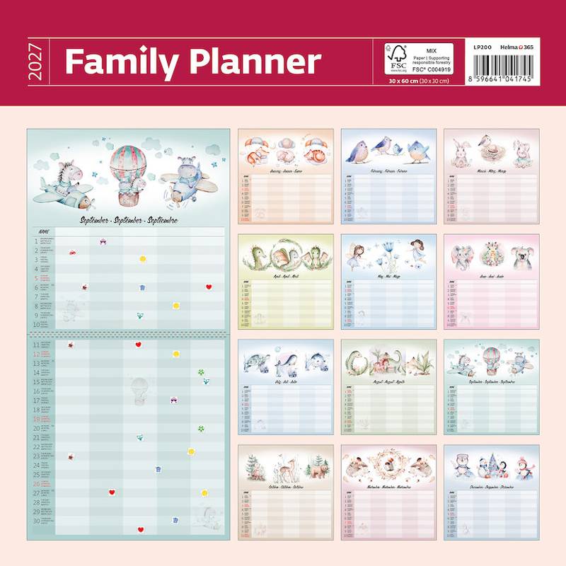 Kalendár Family Planner Kalendár Family Planner
