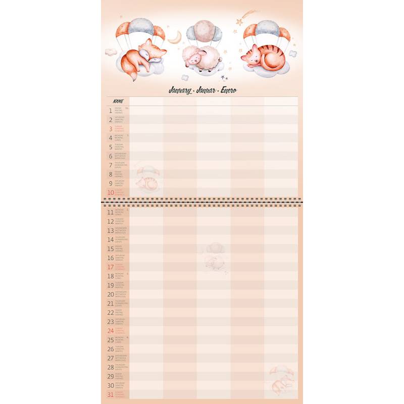 Kalendár Family Planner Kalendár Family Planner